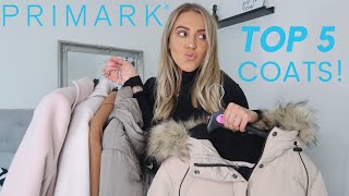 PRIMARK HAUL TOP 5 Primark COATS Autumn  Winter 2021 [upl. by Lieberman]