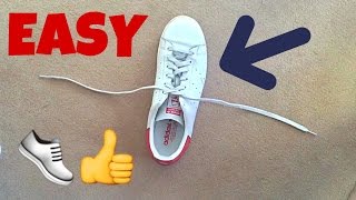 how to TIE YOUR SHOE IN 1 SECONDS fastest way in the world [upl. by Kerns836]