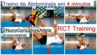 Abdominais em 4 minutos  Treino eliminar barriga [upl. by Marcelline]