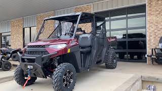 2021 Polaris Ranger Crew XP 1000 Premium  Ride Command in Burgundy Metallic [upl. by Gautier]