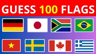 Guess the Flag Quiz  Can You Guess the 100 Flags [upl. by Harneen]