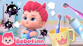 No No ToothbrushingㅣEP139ㅣSong for KidsㅣBebefinn Nursery Rhymes [upl. by Marti]