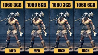 Assassins Creed Odyssey GTX 1060 3GB vs GTX 1060 6GB [upl. by Mallory]