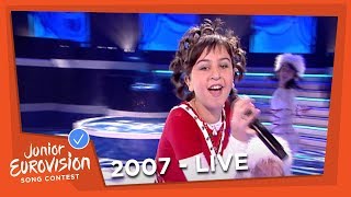 Mariam Romelashvili  Odelia Ranuni  Georgia  2007 Junior Eurovision Song Contest [upl. by Engamrahc]