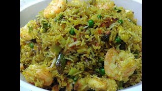 How To Make Tasty Shrimp Fried Rice  Obaapa Kitchen [upl. by Nyleek]