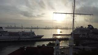 Fort Cornwallis Lighthouse and Penang Cruise Port [upl. by Oijres]