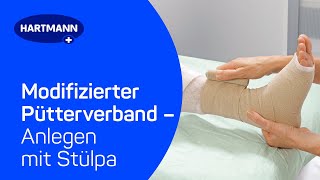 Modifizierter Pütterverband mit Stülpa Schlauchverband richtig anlegen [upl. by Nodnar]