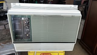 1960’s General Electric GE Fashionette 6000 BTU Air Conditioner Avocado Green Variation [upl. by Obe994]