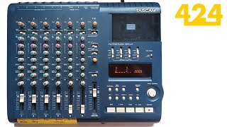 TASCAM 424 HOW TO RECORD on a Tascam 424 mkiii 4track  424recordingcom [upl. by Lirbij]