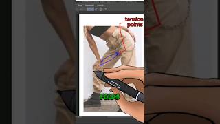 Draw clothes folds in 3 steps art drawing artist drawperspective artandcraft artdrawing [upl. by Sorel]