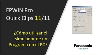 11 FPWIN Pro7 ¿Cómo utilizar el simulador de un Programa en el PC [upl. by Tadeo157]