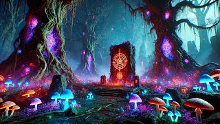 Dark Portal in a Haunted Forest  Mystical Horror Scene with Glowing Symbols and Eerie Vibes 🔥👻 [upl. by Bahner129]