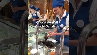 Chocolate Wall at Venchi Gellateria I Florence Italy travel [upl. by Nynahs]