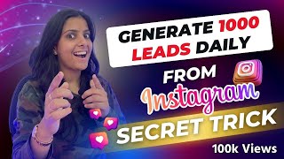 Generate 1000 leads daily from Instagram🤫 Instagram Se Lead Generate Kaise Kare gyankamao [upl. by Aanas]