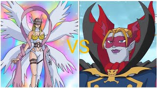 Angewomon vs Myotismon 4K UHD Eng Sub エンジェウーモン vs ヴァンデモン 4K UHD [upl. by Yelekreb]