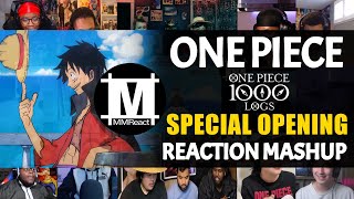 ONE PIECE Episode 1000 Special Opening  Reaction Mashup [upl. by Aneri]