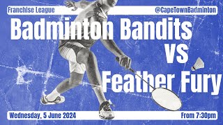 Western Province Franchise League  Badminton Bandits vs Feather Fury [upl. by Yllim912]