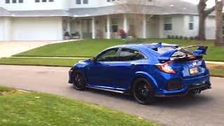 Civic Type R Injen Intake only CRAZY sound change [upl. by Windy]