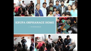 A Visit to Krupa Orphanage Home  Hyderabad  Needy people  Kids  Orphanage  Goals [upl. by Nikral]