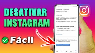 COMO DESATIVAR CONTA DO INSTAGRAM [upl. by Aivatnuahs]