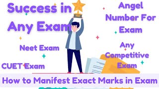 EXAM SUCCESS🍀CRACK ANY EXAM🍀ANGEL NUMBER FOR EXAM🍀MANIFEST ANYTHING🍀GRATITUDE🍀 [upl. by Kremer]