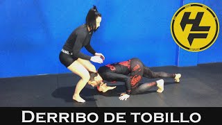 BJJ 🤼‍♂️  Derribo SENCILLO para PRINCIPIANTES Ankle Pick  Derribo de Tobillo [upl. by Ahsilav938]