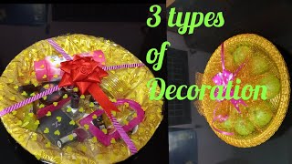 Plate Decoration ideasHow to do Function Plate Decoration on your ownSeer varisai thattu Decor [upl. by Ylrebmik]