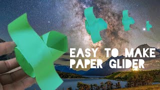 How to make a origami paper glider Plane youtube trending viralvideo [upl. by Billen]