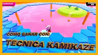 Fall Guys Como Ganar con Técnica 🔥Kamikaze🔥 en HEXAGONIA [upl. by Zuzana]