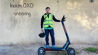 Inokim OXO electric scooter  Unboxing [upl. by Idnew]