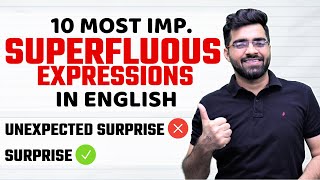 10 Most Important Superfluous Expressions in English  Tarun Grover [upl. by Namhcan957]