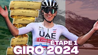 GIRO DITALIA 2024  ÉTAPE 1  Venaria Reale › Turin [upl. by Adieno825]