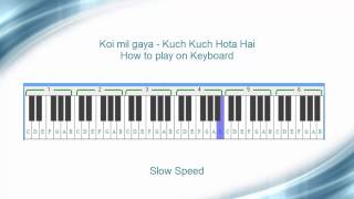 Koi mil gaya keyboard tutorial  Kuch kuch hota hai [upl. by Erroll]