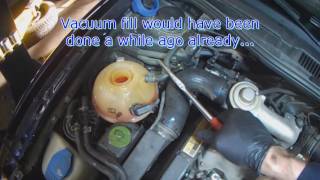 VW A4 19L ALH TDI Thermostat replacement full [upl. by Halette]