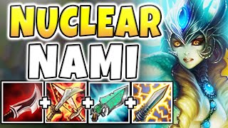 NUCLEAR ONESHOT NAMI MID GODTIER INSTANT KILL ASSASSIN INSANE  League of Legends [upl. by Nel170]