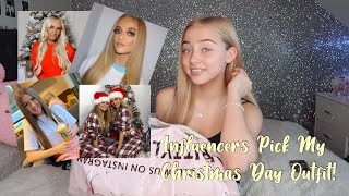 INFLUENCERS PICK MY CHRISTMAS DAY OUTFIT Princess Erin The Mcloughlin Girls Katylee [upl. by Vincenz]