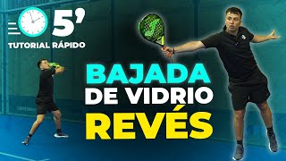 TÉCNICA de la BAJADA de REVÉS 🧐 TUTORIAL de PÁDEL 🥎 Adan Ponce  Alto Padel [upl. by Calhoun924]