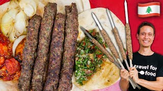 Lebanese Street Food 🇱🇧 Kofta Kebab Recipe  Street Food At Home Ep 4 [upl. by Andy]