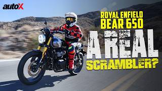 New Royal Enfield Bear 650  First Ride Review  Offroad Machine Or Overdressed Interceptor  autoX [upl. by Gothard226]