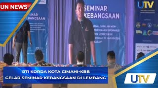 IJTI Korda Kota Cimahi KBB Gelar Seminar Kebangsaan di Lembang  UN News  UTV [upl. by Lavena]