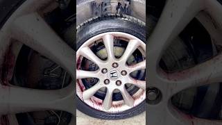 INSANE Wheel Cleaner in Action Watch Brake Dust Disappear 💦 carcleaning asmr detailing honda [upl. by Bil]