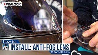 How to install a Pinlock antifog lens  FortaMotocom [upl. by Atekahs14]