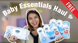 BABY ESSENTIALS HAUL MAY FREEBIES PA BABY BATH SET AND BABY WIPES UNBOXING AND PRODUCT REVIEW [upl. by Naynek199]