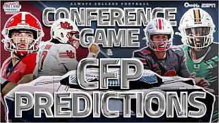 McElroy’s conference championship game and CFP predictions  Always College Football [upl. by Trent]