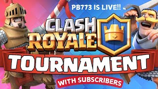 Toornament with subscribers in Clash Royale [upl. by Pavel]