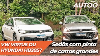 COMPARATIVO VIRTUS EXCLUSIVE OU HB20S PLATINUM PLUS [upl. by Atteroc317]