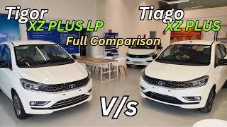 Tata Tigor Vs Tiago Top Model Full Detailed Comparison ♥️ Price Features amp Space Konsi Hai Badhiya [upl. by Anaeel]