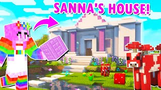 I Built SANNA Her DREAM MINECRAFT MANSION Minecraft [upl. by Irehc]