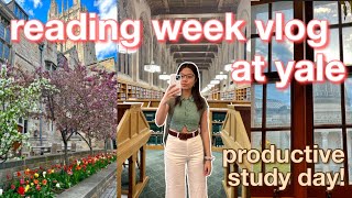 STUDY VLOG reading week at yale university productive amp studying for finals [upl. by Aleck]