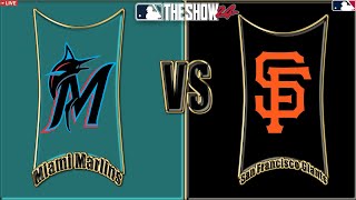 MLB THE SHOW 24 ⚾Marlins🆚Giants⚾ OPENING DAY RTTS Ep 41🔴EN VIVO🔴 [upl. by Adnoel]